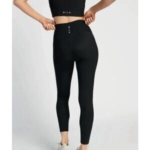 Wilo the Label Leggings Womens Sz Small Navy Blue Yoga Athleisure Ribbed NEW